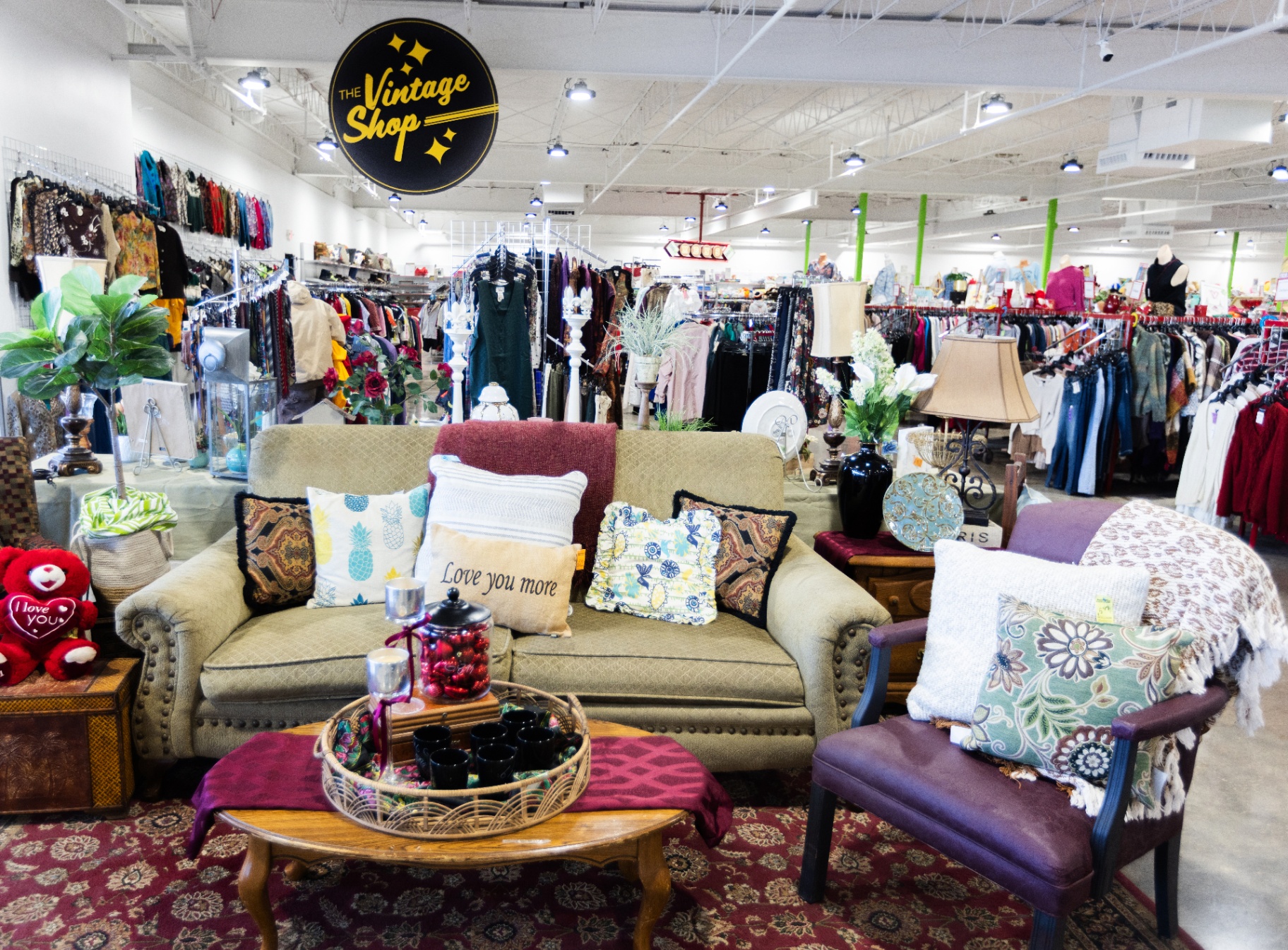 Inside a Red Racks Thrift Store, owned and operated by Disabled American Veterans