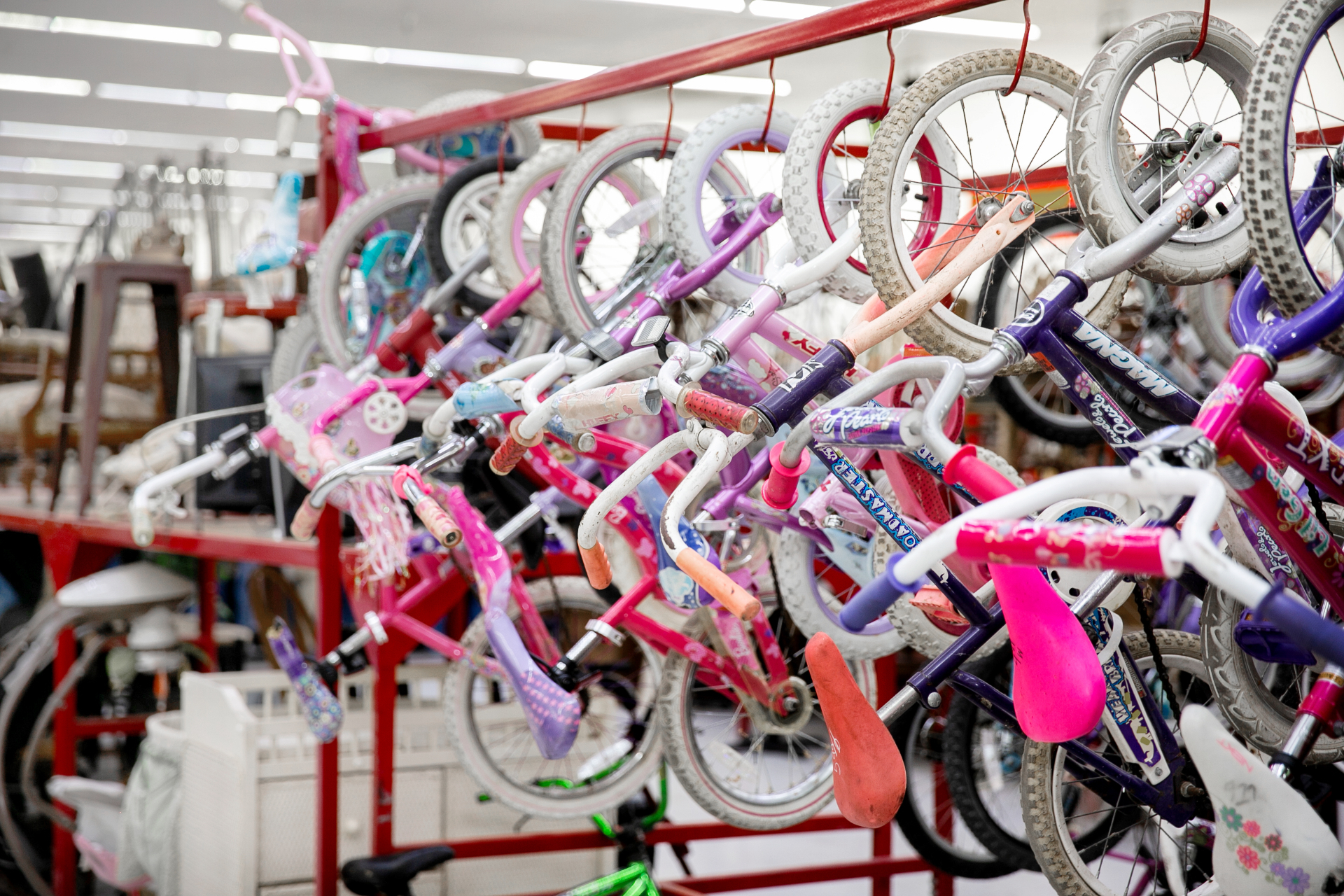 Kids bikes on display at Blue Springs